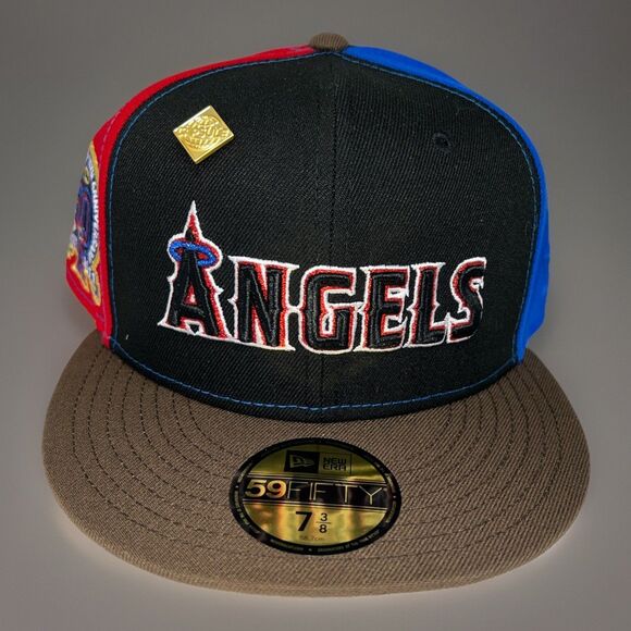 Capsule Hats X New Era Anaheim/LA Angels Fitted Pinwheel Hat Size 7 3/8 - Picture 1 of 8